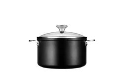 Toughened Nonstick PRO 6-1/3 qt. Stockpot with Glass Lid