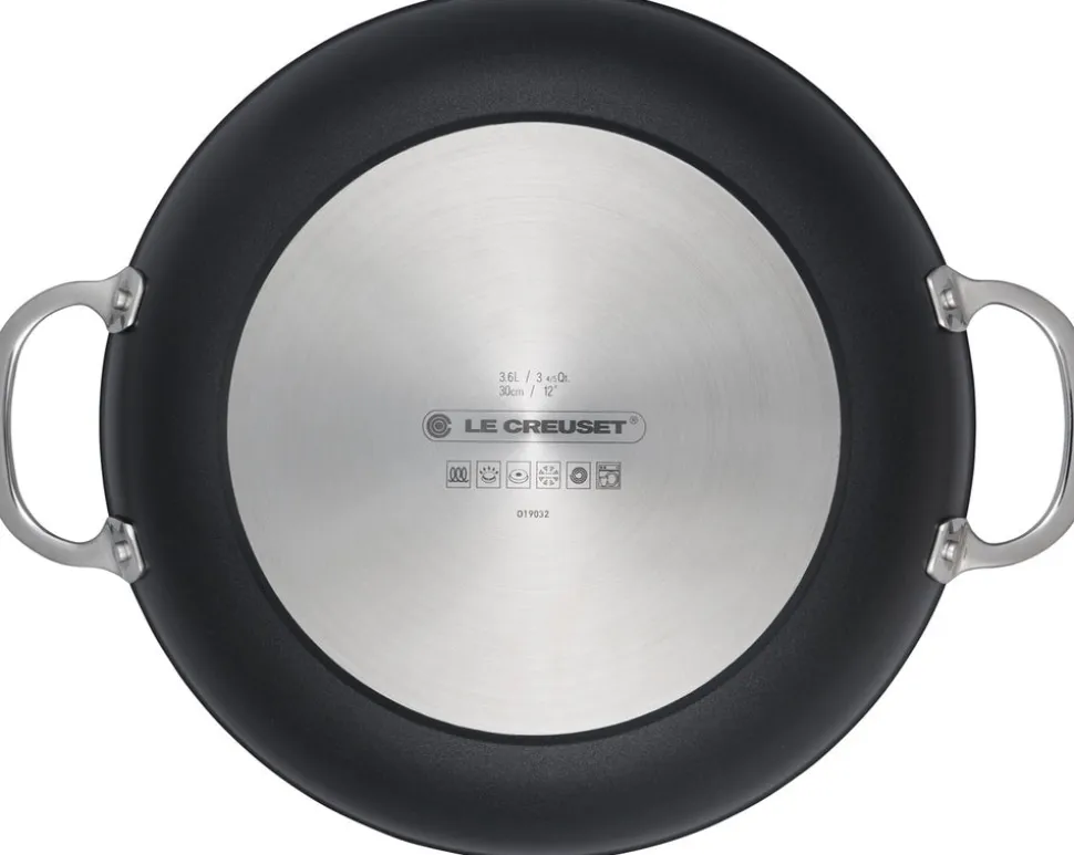 Toughened Nonstick PRO 4 qt. Shallow Casserole & Braiser with Glass Lid