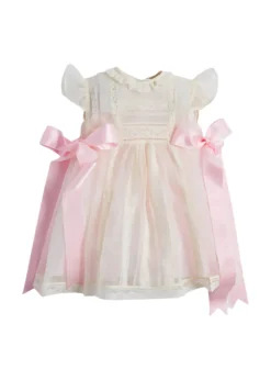 Traditional Christening Gown in Light Pink
