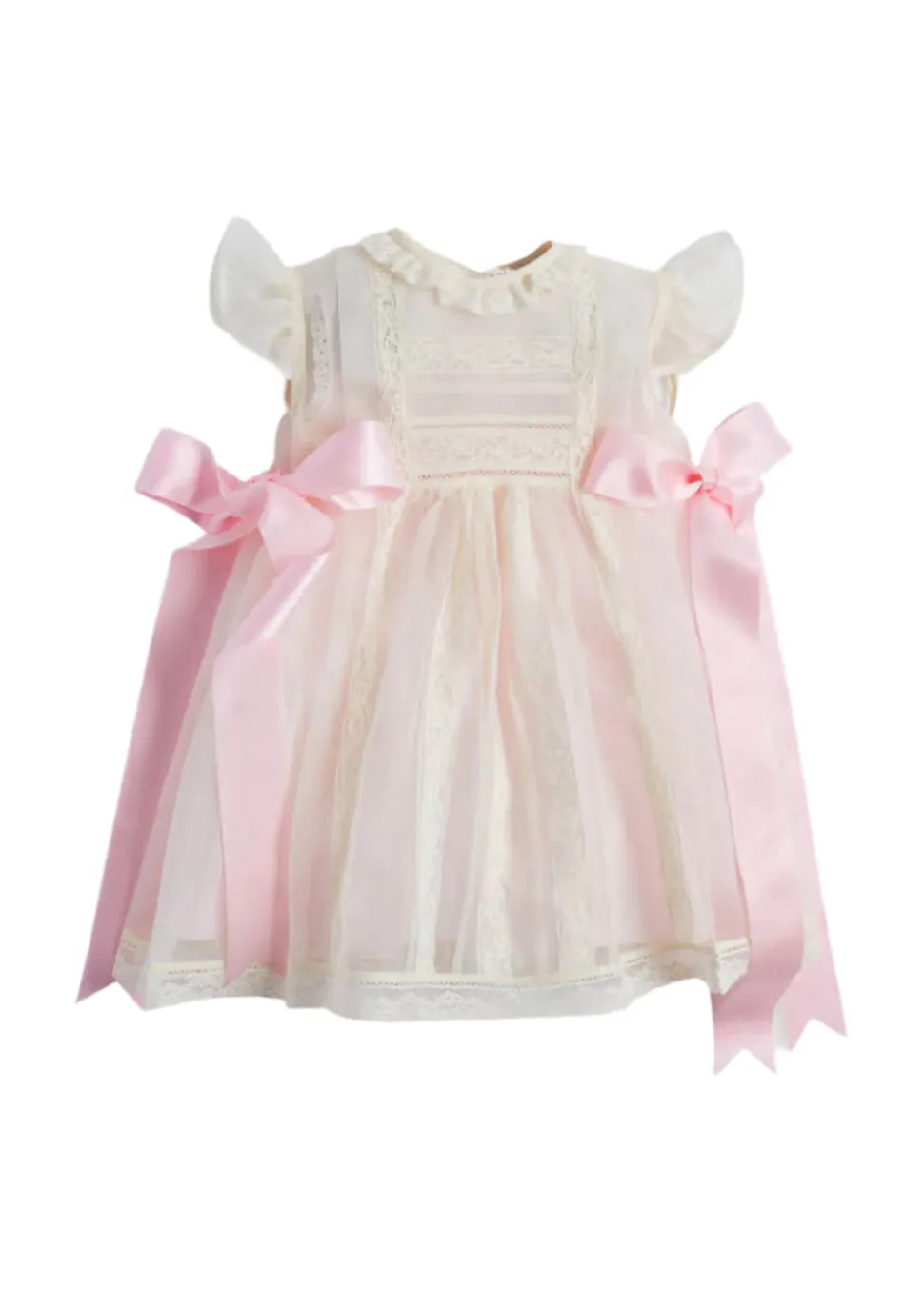 Traditional Christening Gown in Light Pink