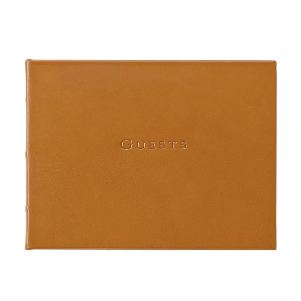 Traditional Leather Guest Book