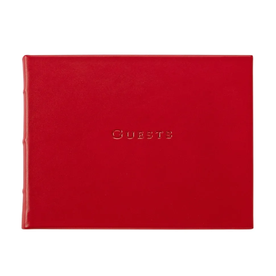 Traditional Leather Guest Book