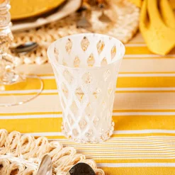 Trellis Small Tumbler in White