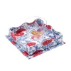 Trinket Cocktail Napkin Tray in Araminta Blockprint