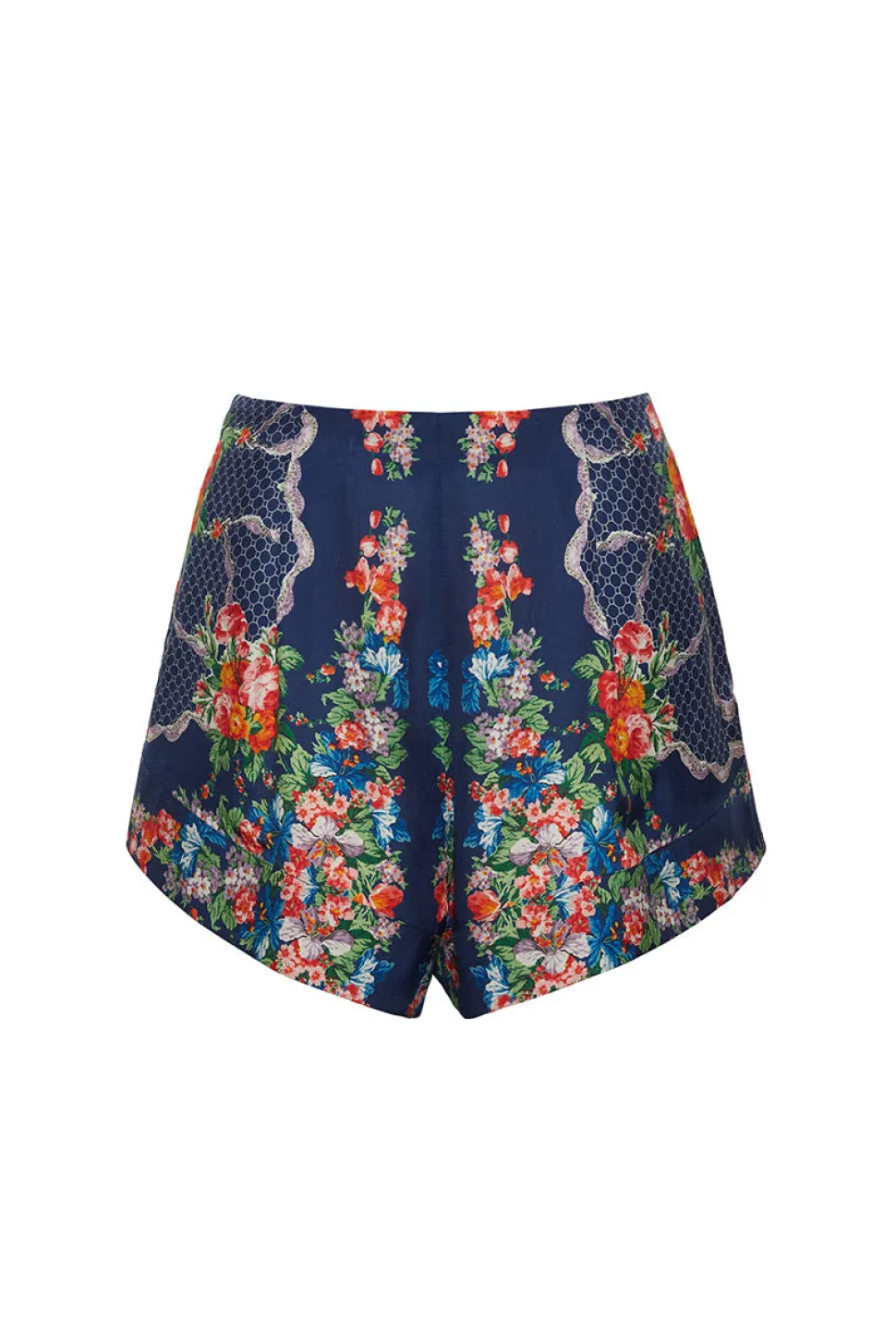 Trish Shorts in Gemma Scarf Navy
