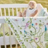 Tropical Chinoiserie Crib Quilt