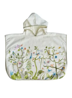 Tropical Chinoiserie Swim Poncho