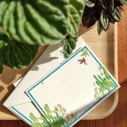 Tropical Escape Stationery Cards, Personalized Set of 50
