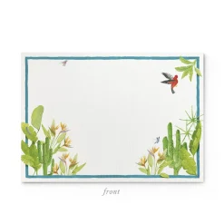 Tropical Escape Stationery Cards, Personalized Set of 50