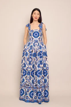 Tula Maxi Dress in Mystic Blue