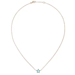 Turquoise Star Charm Necklace