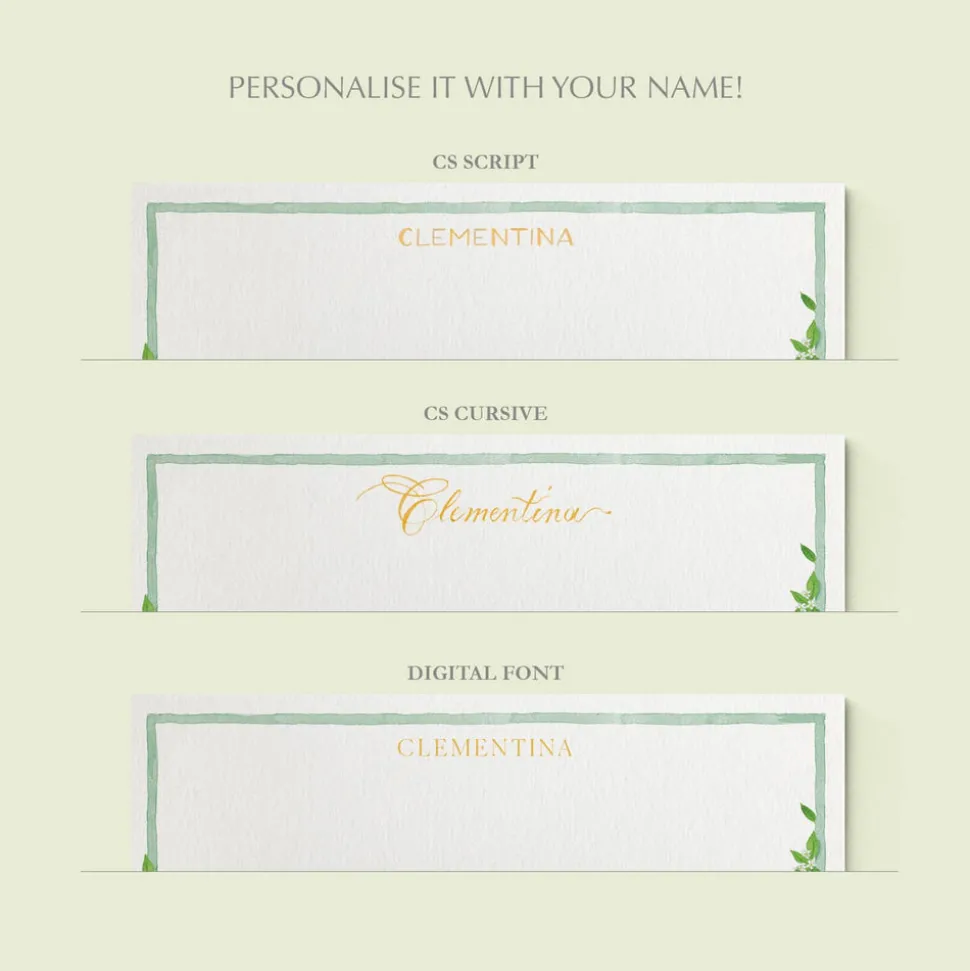 Tuttifrutti Stationery Cards, Personalized Set of 50