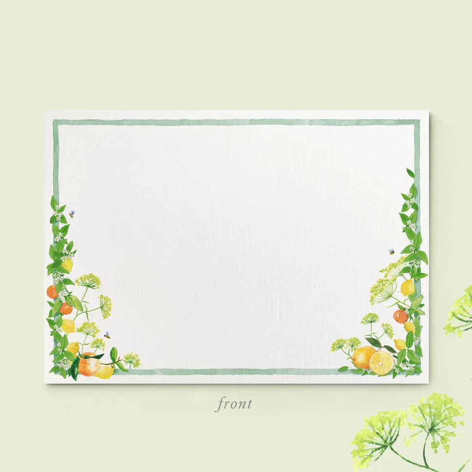 Tuttifrutti Stationery Cards, Personalized Set of 50