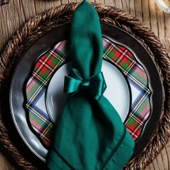 Tuxedo Evergreen Napkin Ring