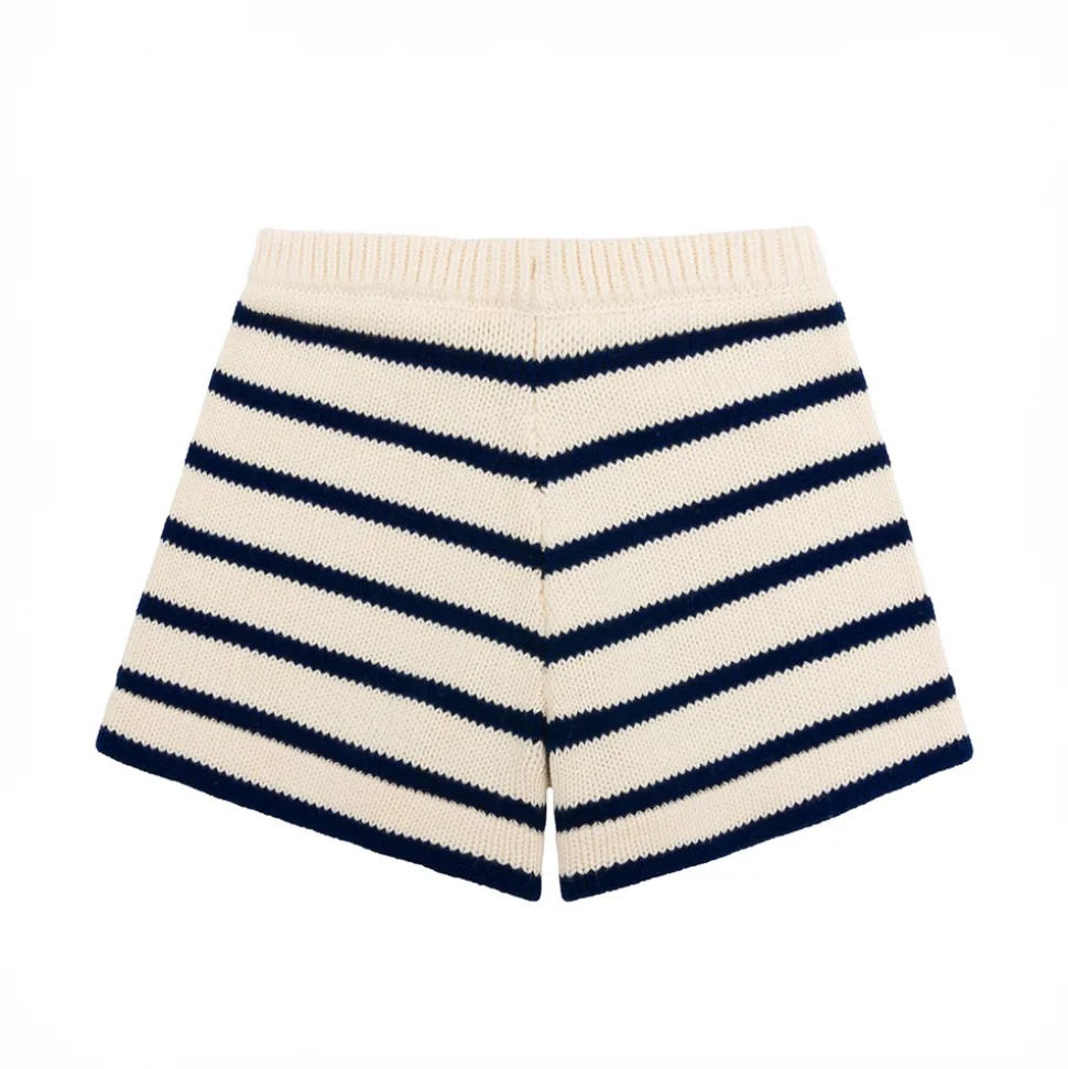 Unisex Breton Stripe Knit Short