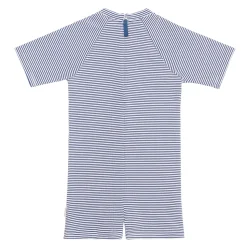 Unisex Harbor Stripe Short Sleeve Rashguard One Piece