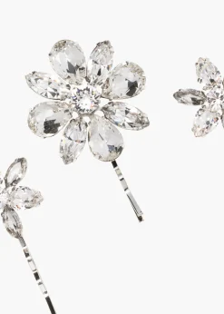 Vada Bobby Pin Set in Crystal