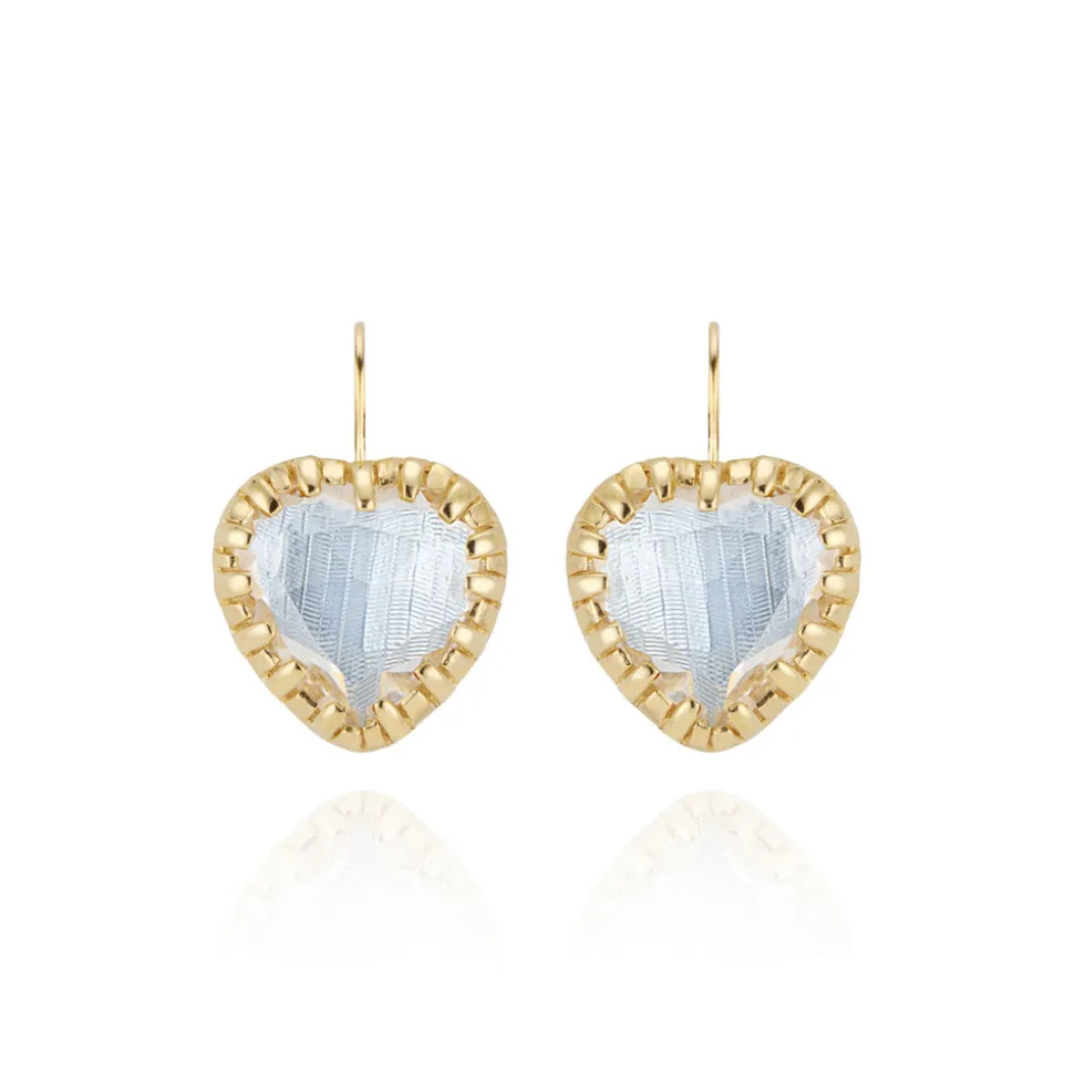 Valentina 'I Love NY' Button Earrings