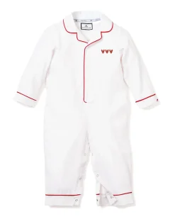 Valentine’s Collection Romper with Heart Embroidery