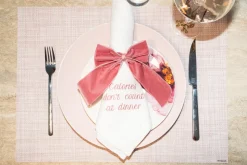 Velvet Napkin Bow