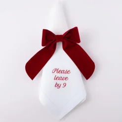 Velvet Napkin Bow
