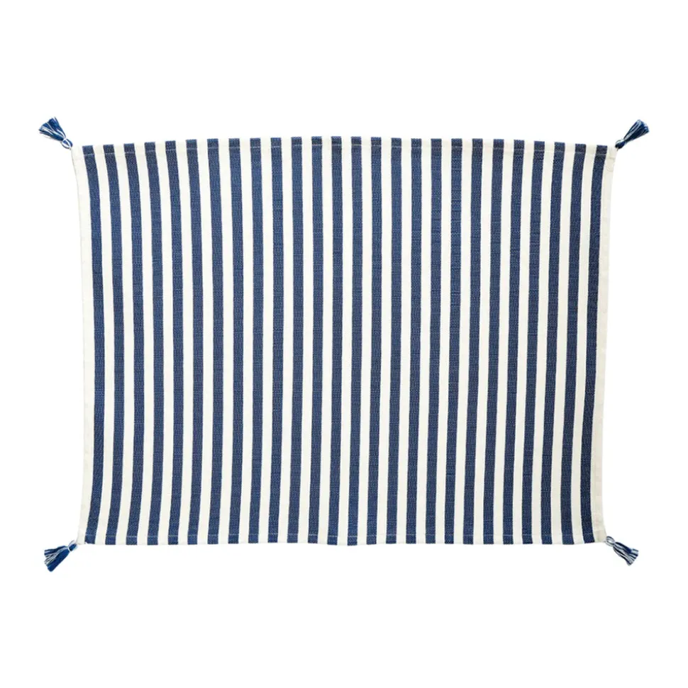 Vera Stripe Placemat in Blue