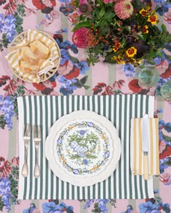 Vera Stripe Placemat in Green
