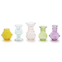Verre Hand-Blown Bud Vase, Set of 5