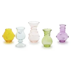 Verre Hand-Blown Bud Vase, Set of 5