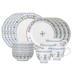 Villa Seville 16-Piece Place Setting in Chambray