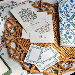 Villa Seville Place Card, Set of 12 in Chambray