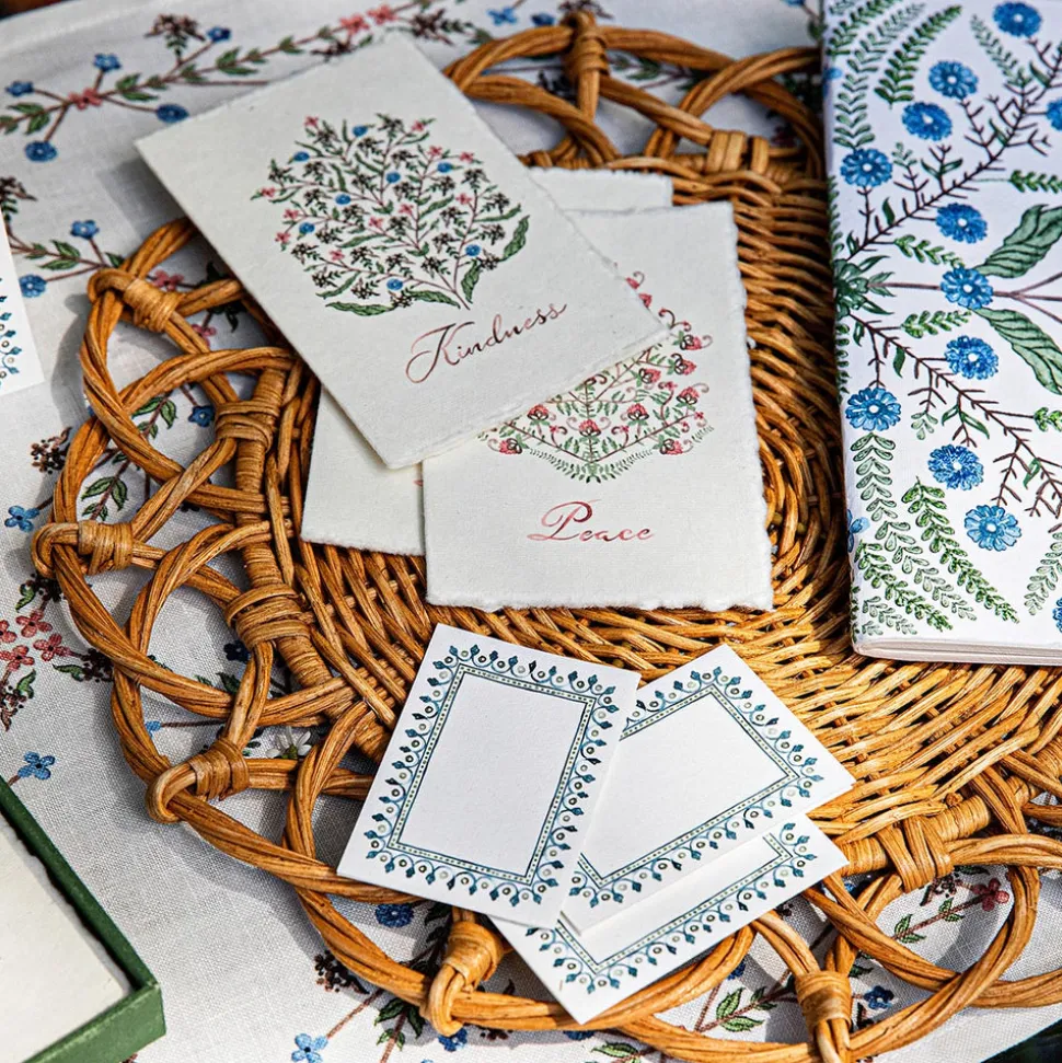 Villa Seville Place Card, Set of 12 in Chambray