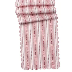 Villa Stripe 18" x 90" Table Runner in Ruby