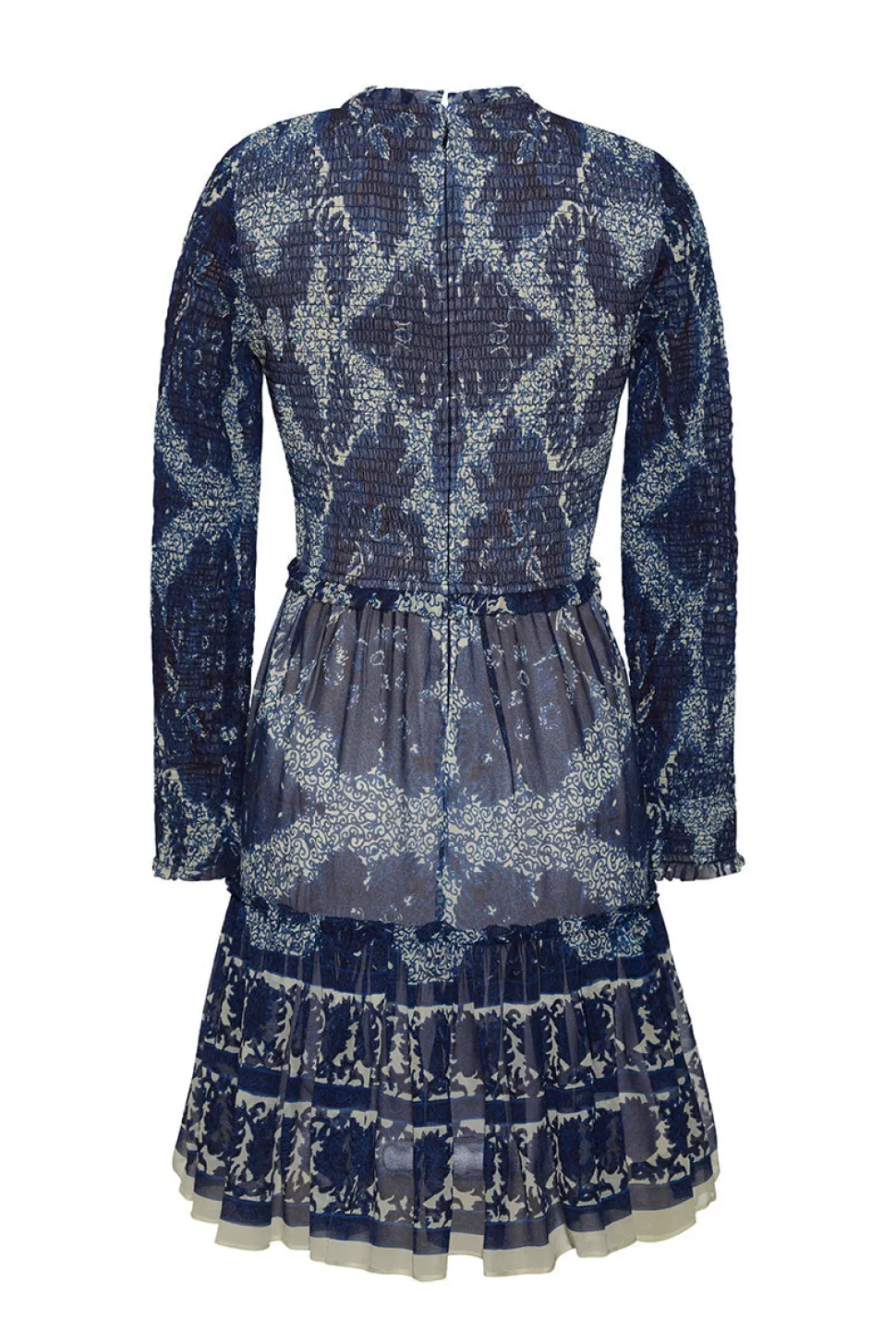Viola Dress in Scrollwork Ink