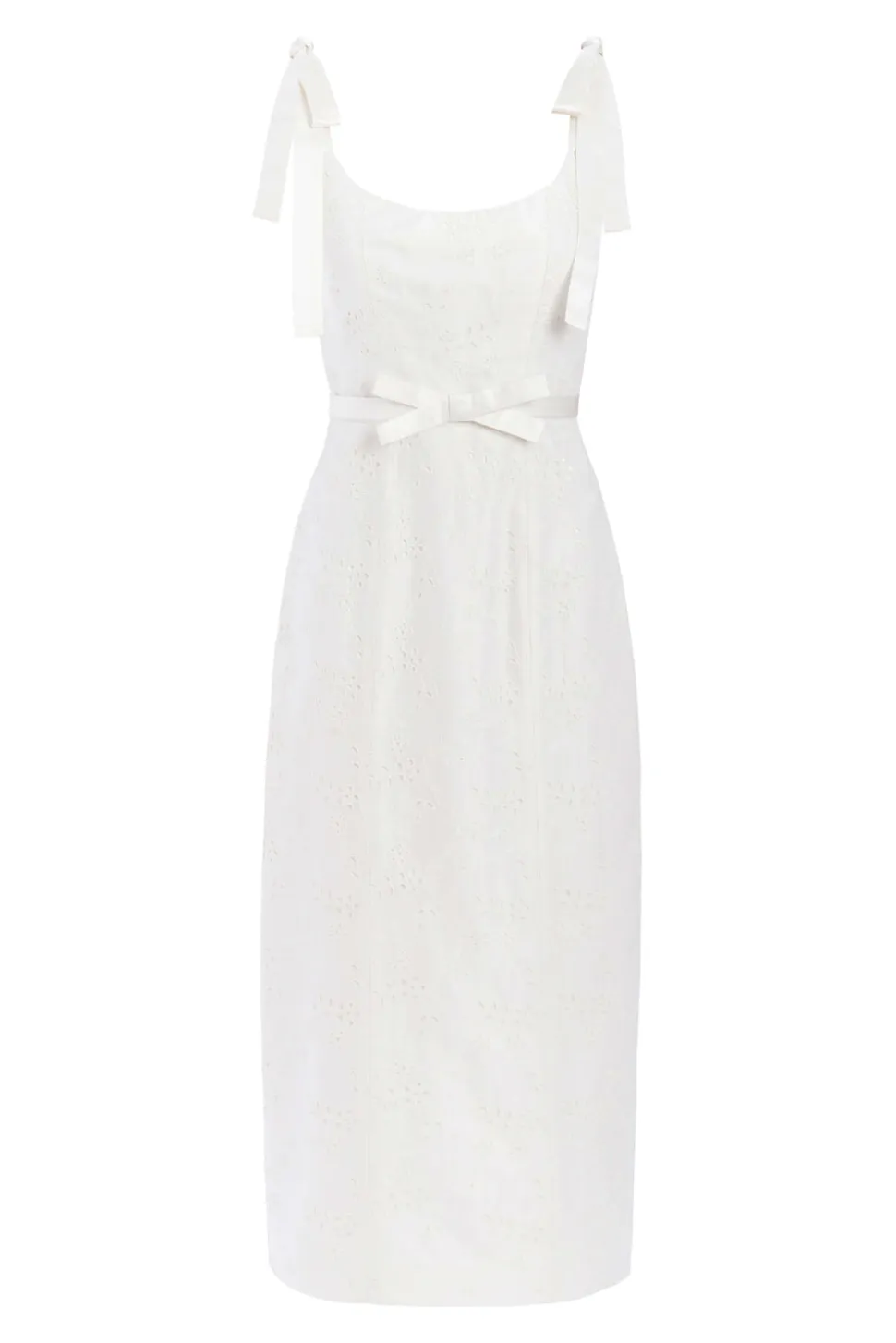Viola Ivory Floral Embroidered Corset Dress