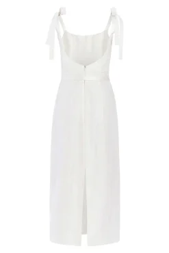 Viola Ivory Floral Embroidered Corset Dress
