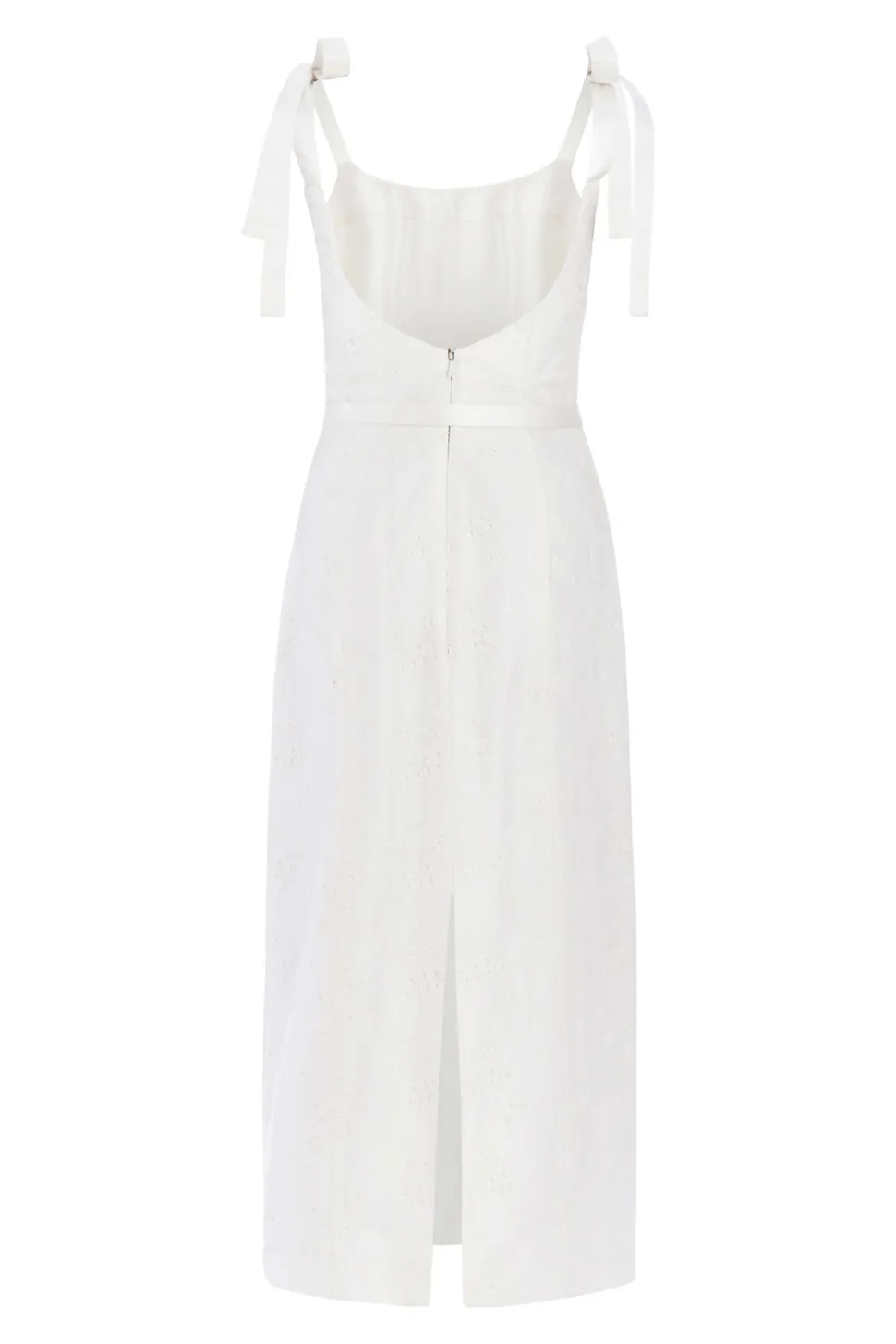 Viola Ivory Floral Embroidered Corset Dress