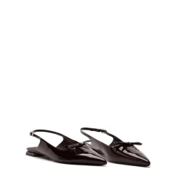 Violetta Sculpt Patent Flat in Maplewood