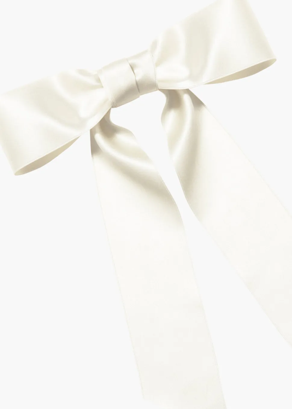 Virginia Bow Barrette in Snow