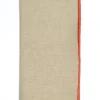 Vizon Napkin with Light Orange Small Trim, Set of 4