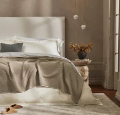 Waffle Bed Blanket in Oak
