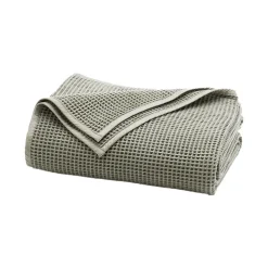 Waffle Bed Blanket in Sageleaf