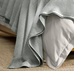 Waffle Bed Blanket in Shore
