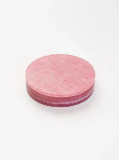Waller Red Chambray Coaster Set