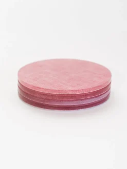Waller Red Chambray Coaster Set