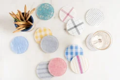 Waller Red Chambray Coaster Set