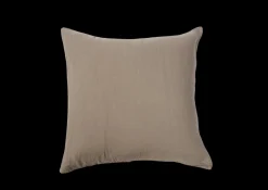 Washed Linen Cushion Cover in Smoke