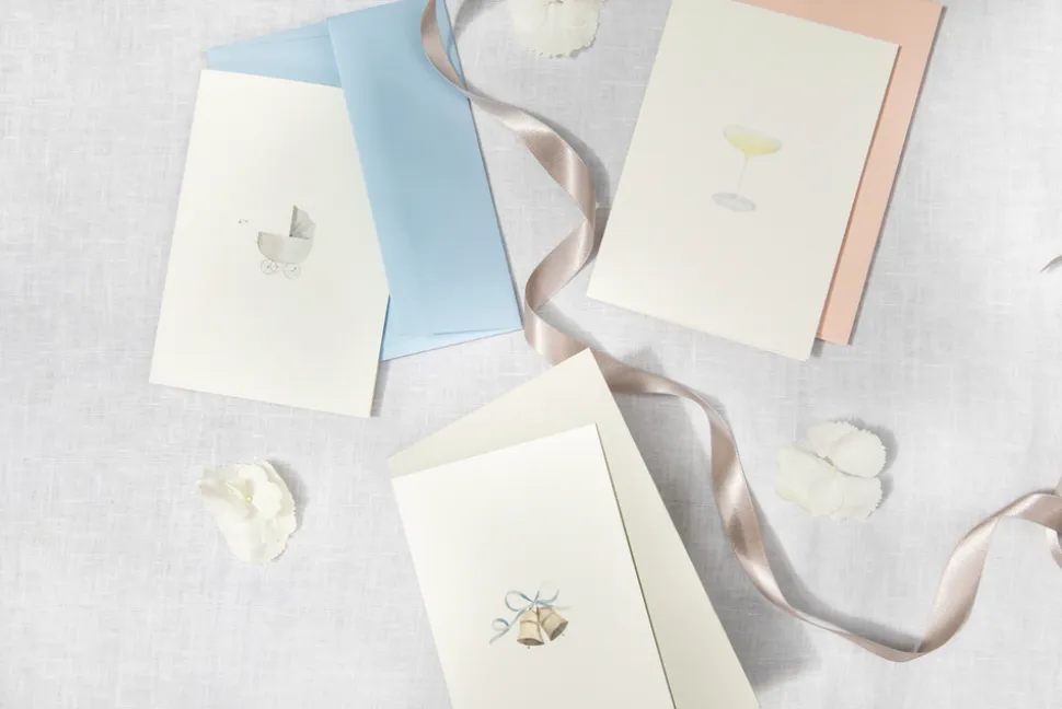 Wedding Bells Cards, Set of 5