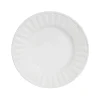 Whicker Dessert Plates in White, Set of 6