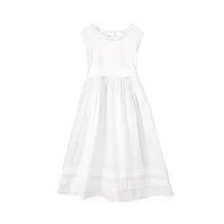 White Cotton Lace Slip Dress